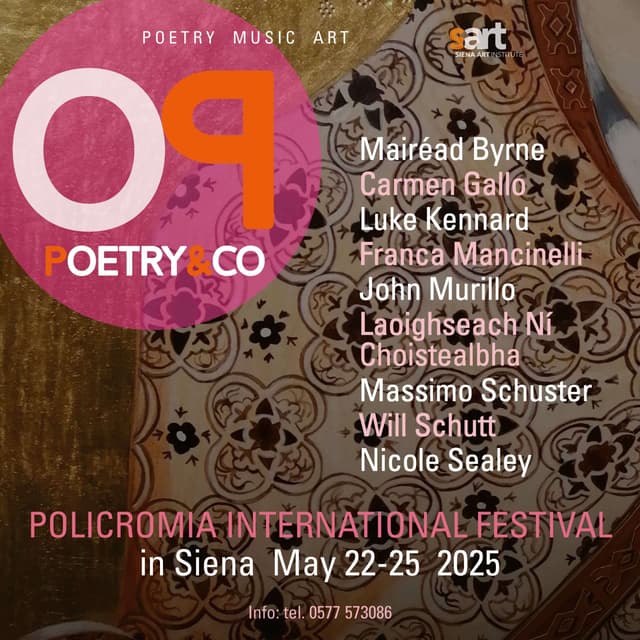 Policromia: il festival internazionale di poesia e traduzione di Siena